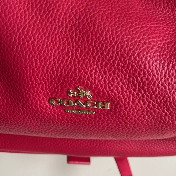 Coach Charlie Pebbled Leather Medium Backpack - Picture 7 of 16